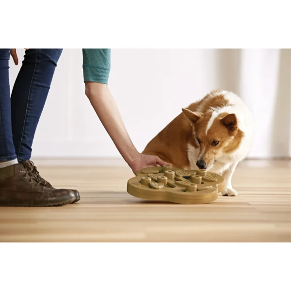 Hide N' Slide Interactive Treat Puzzle Dog Toy, Tan, One-Size - Image 2