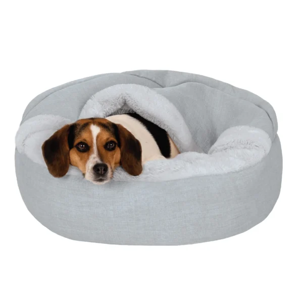 Donut Pet Bed for Dogs & Cats - Mist Gray, Small - 24"