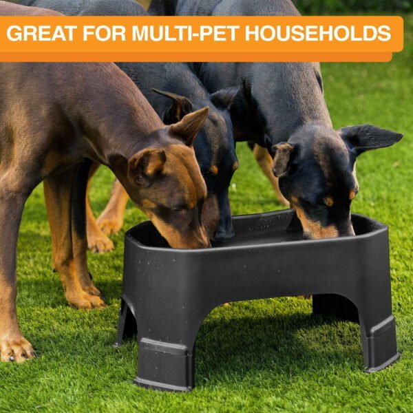 Giant Bowl with Leg Extensions for Dogs - Midnight Black - Image 3